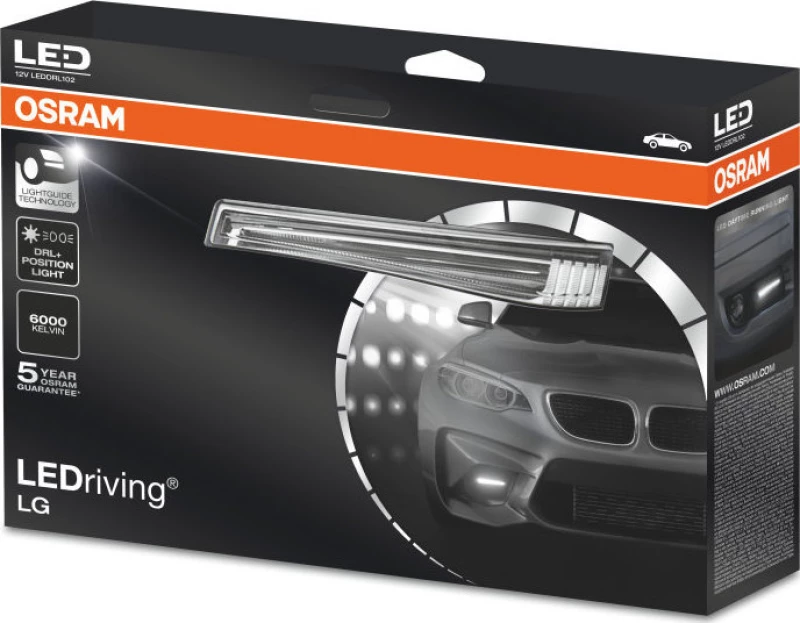 Osram Φώτα Ημέρας Led Ledriving Lg 12V 15/0.6W (Leddrl102) 2Τμχ