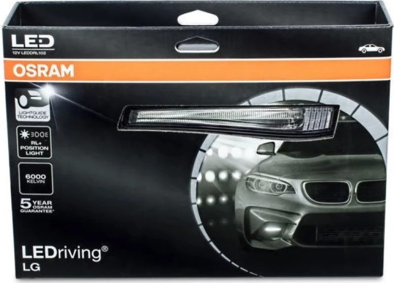 Osram Φώτα Ημέρας Led Ledriving Lg 12V 15/0.6W (Leddrl102) 2Τμχ