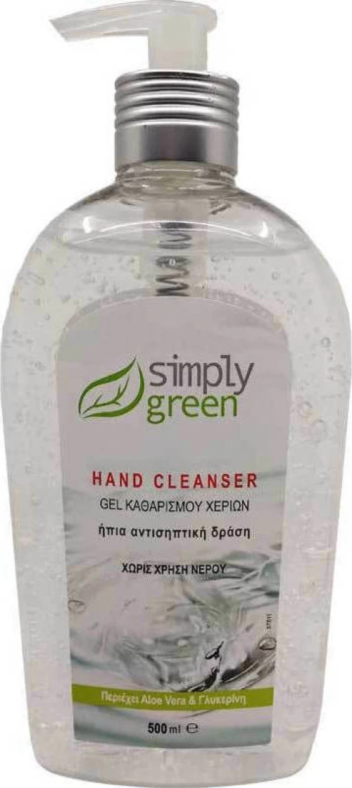 Simply Green Gel Καθαρισμού Χεριών 500ml