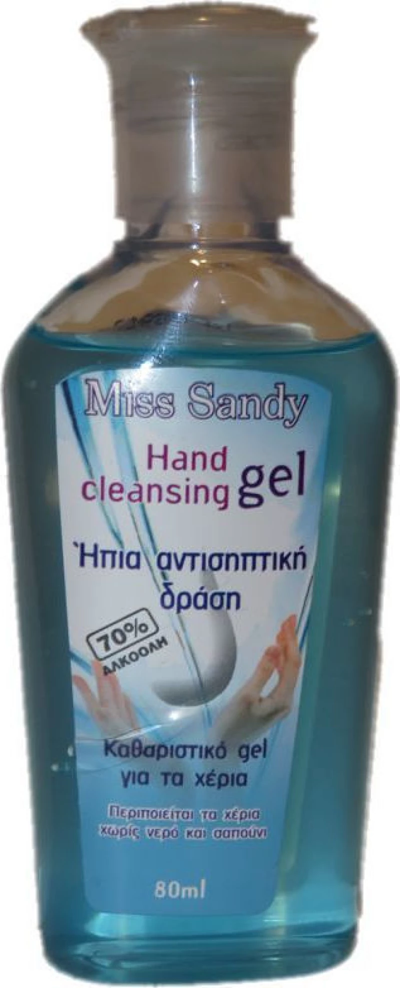 Miss Sandy Καθαριστικό Gel Χεριών 80ml
