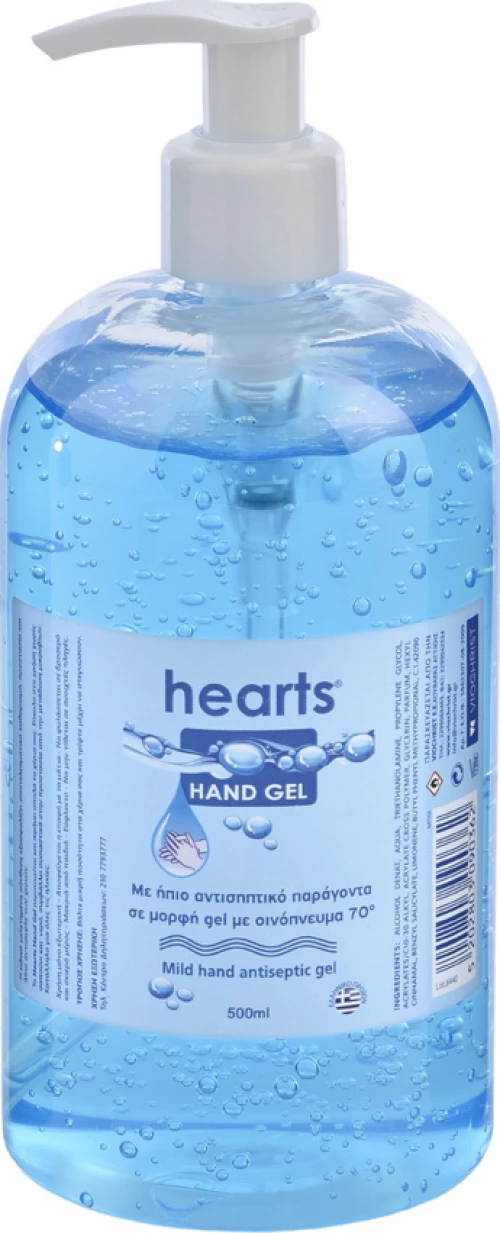 Viochrist Hearts Ήπιο Αντισηπτικό Gel Χεριών 70° 500ml
