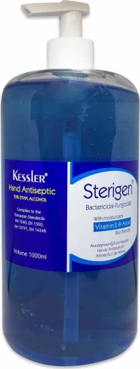 Kessler Sterigen Αντισηπτικό Gel Χεριών (70% Αιθυλική Αλκοόλη), 1lt