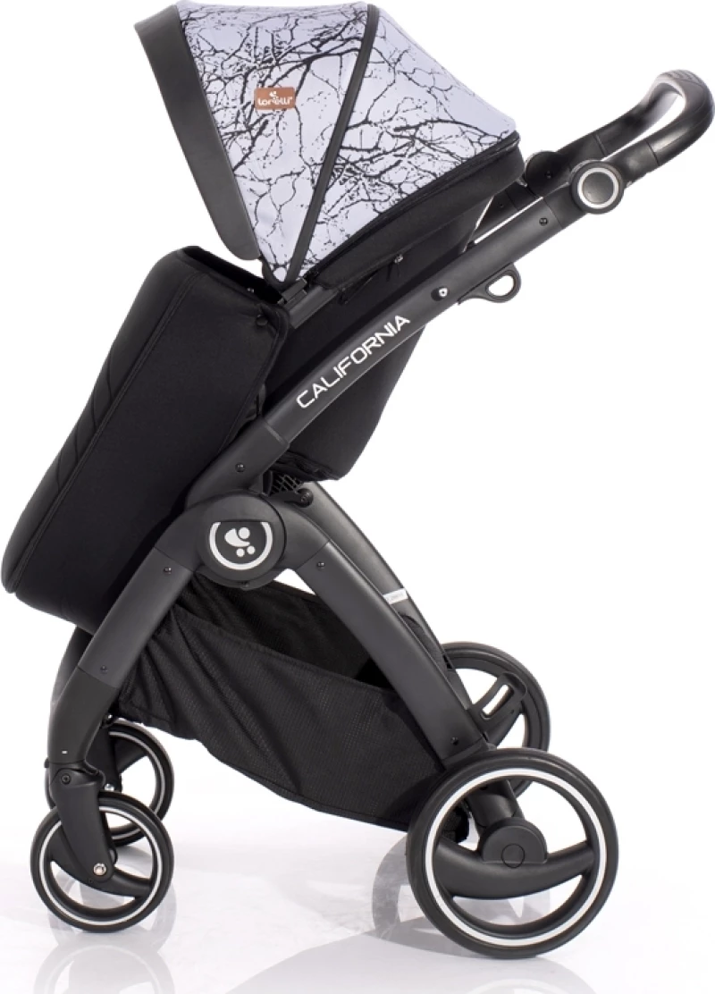 Lorelli Πολυκαρότσι Califrornia 2 in 1 Grey Marble
