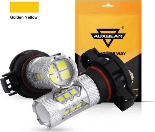 AUXBEAM 2pcsset H165202 US Golden Yellow Light LED Fog Light Bulbs