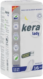 Σερβιέτες ακράτειας kera Lady Maxi 16 τεμαχίων