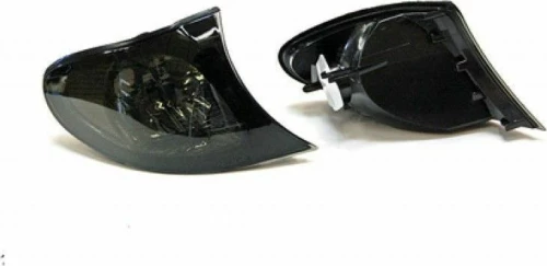 Φλας δίπλα στο φανάρι BMW E46 sedan (2001-2005) - φιμέ χρωμίου - σετ 2τμχ.