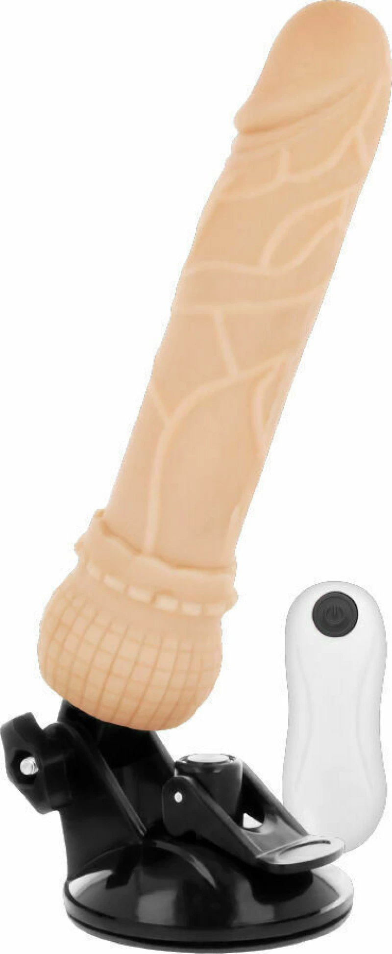 Basecock Realistic Vibrator Remote Control 19.5cm Flesh