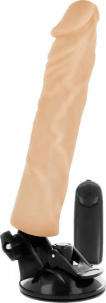 Basecock Veined Realistic Vibrator Remote Control 21cm Flesh
