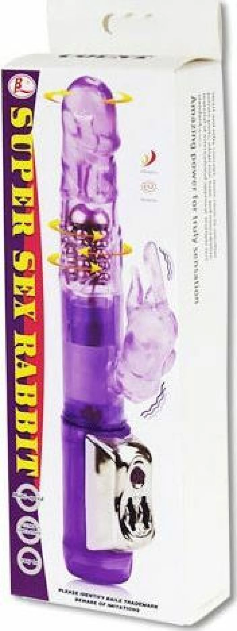 Baile Super Sex Rabbit 23cm Purple