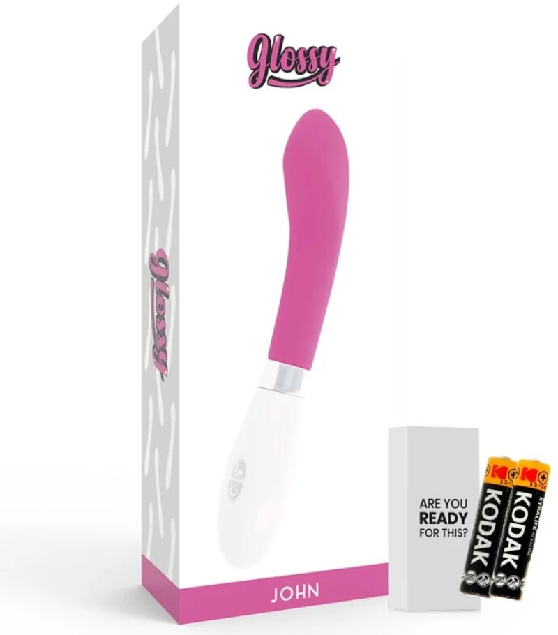 Glossy John Vibrator Pink(Width=90Mm,Height=220Mm,Depth=55Mm)