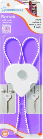 Dreambaby Ασφάλεια Ντουλαπιών Flexi White