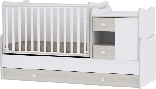 Lorelli Minimax White & Light Oak