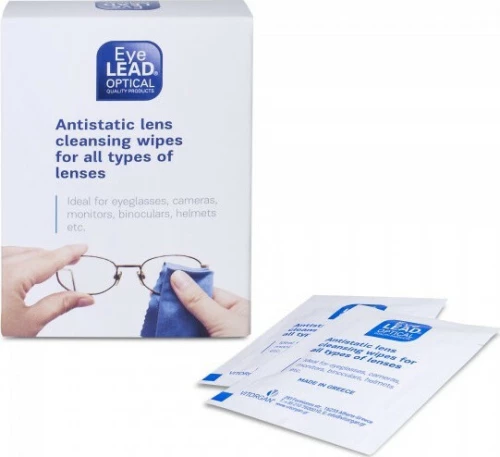 Vitorgan Eyelead Antistatic Lens Cleansing Wipes for All Types of Lenses 10τμχ