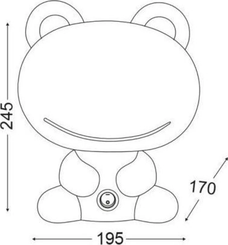 Aca Επιτραπέζιο Παιδικό Φωτιστικό Πράσινο (MT120941G)