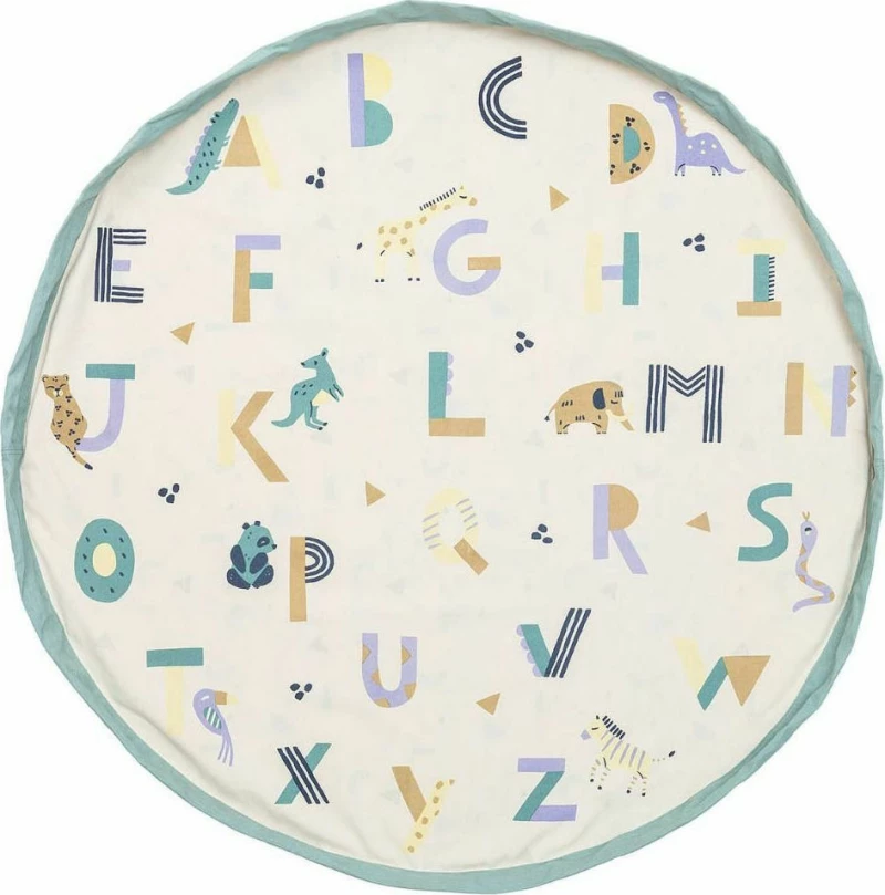 Play & Go Στρώμα Παιχνιδιού-Τσάντα 2 Σε 1 Ø140Εκ. Animal Alphabet Pg301114