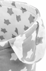 Sensillo Υφασμάτινο Καλάθι Αποθήκευσης Grey Stars