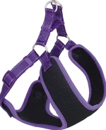 ΣΑΜΑΡΑΚΙ ΓΙΛΕΚΟ ΣΚΥΛΟΥ NOBBY BLACK MESH REFLECT PURPLE (πλάτος 2cm x περιφ 58-69cm)