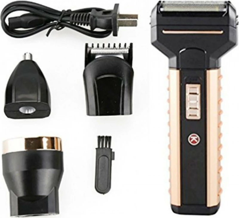 Kemei KM-T3 Ξυριστική Μηχανή Προσώπου Απλές Μπαταρίες / Επαναφορτιζόμενη