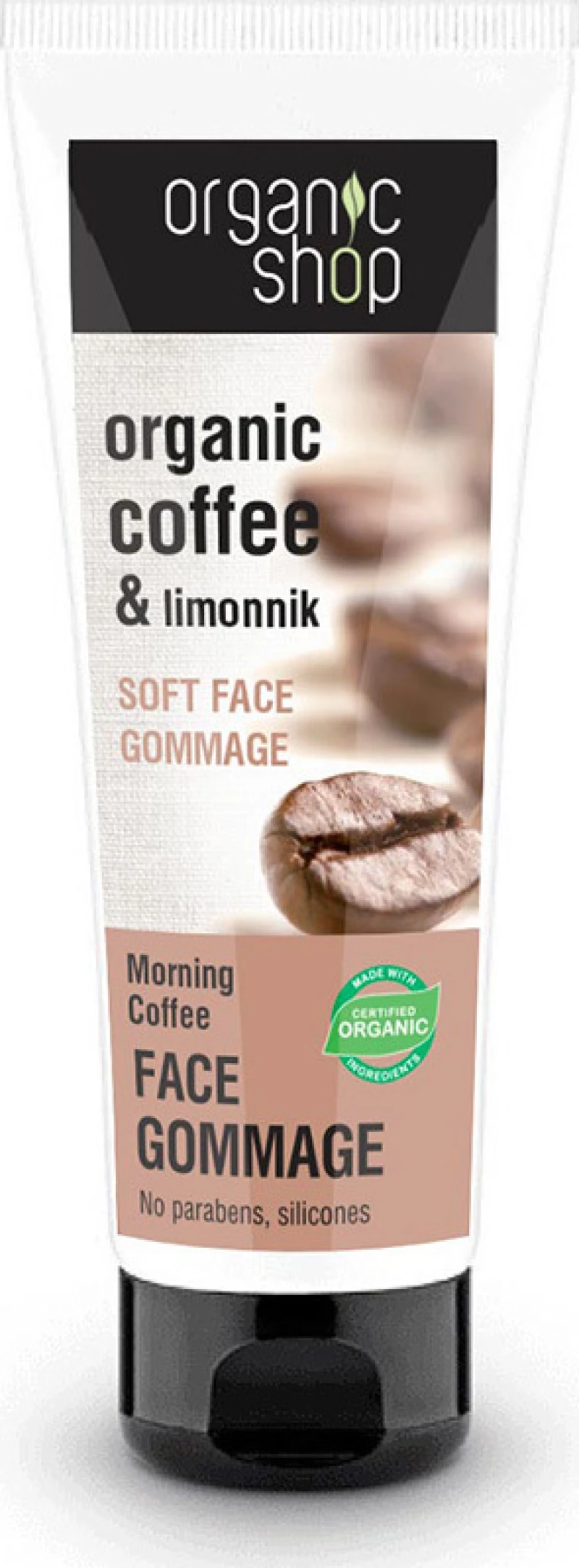 Natura Siberica Organic Shop Soft Face Gommage Morning Coffee 75ml