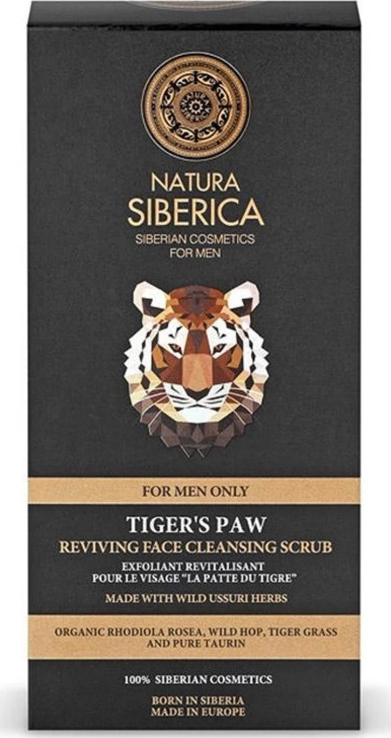 Natura Siberica Reviving Face Cleansing Scrub Men Tigers Paw 150ml