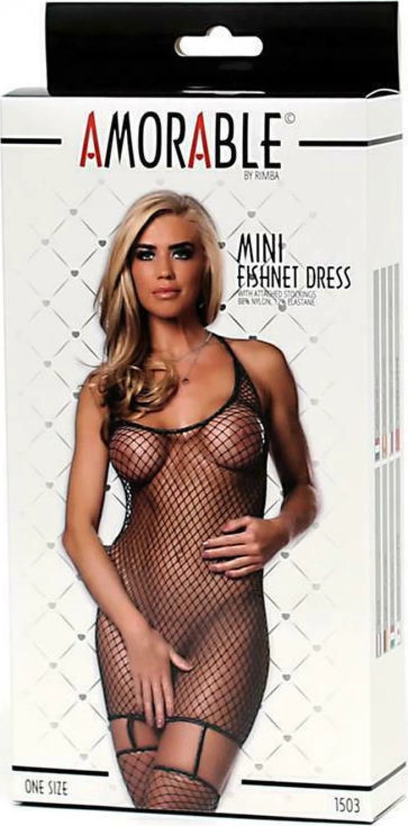 Rimba Fishnet Dress Black