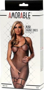 Rimba Fishnet Dress Black