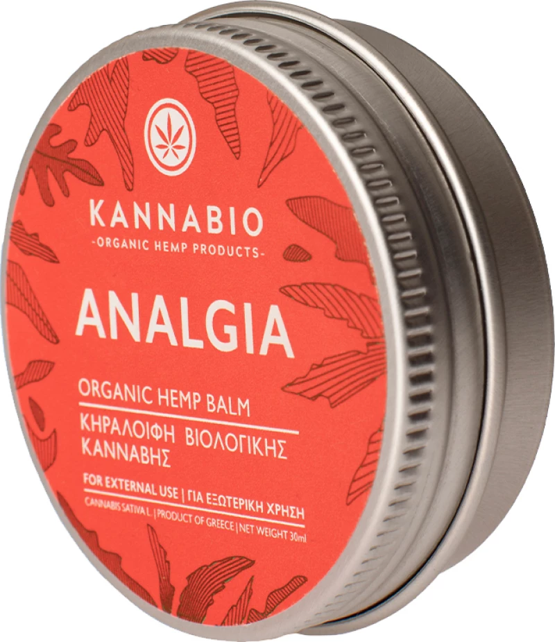 KannaBio Analgia Κηραλοιφή Κάνναβης 30ml