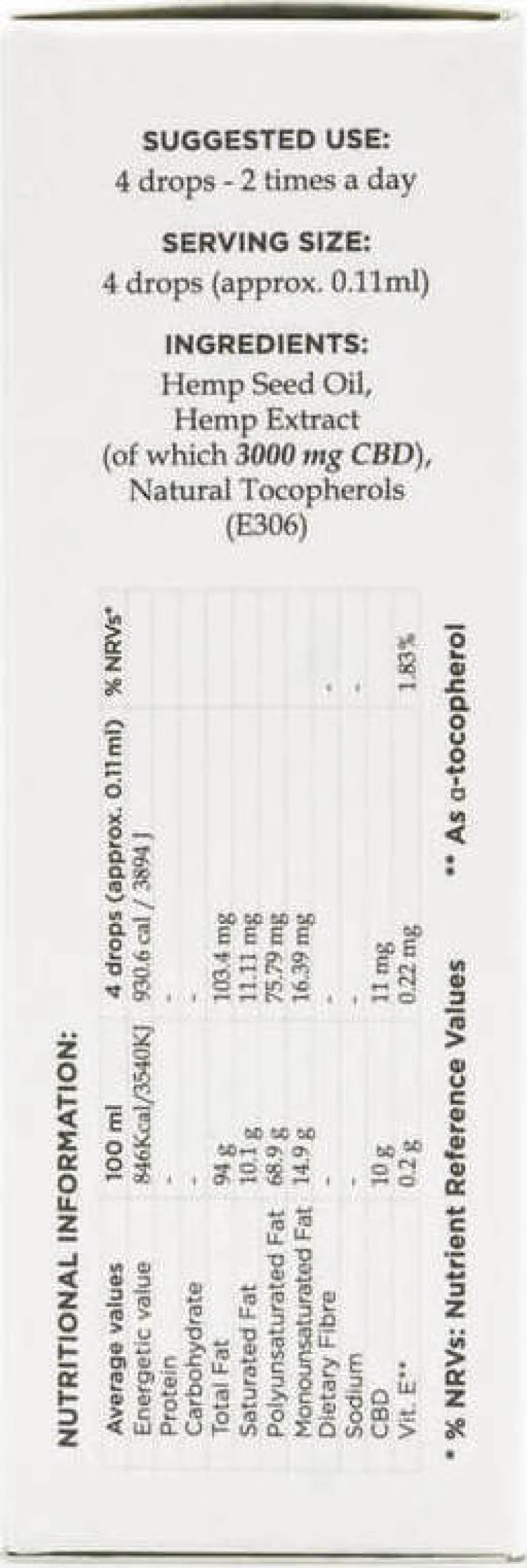 Enecta 10% CBD Oil 30ml