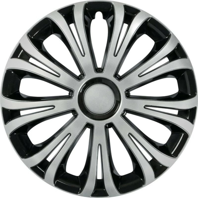 Lampa Σετ Τάσια Αυτοκινήτου Silver Avera 4τμχ 13" Μαύρο/Ασημί