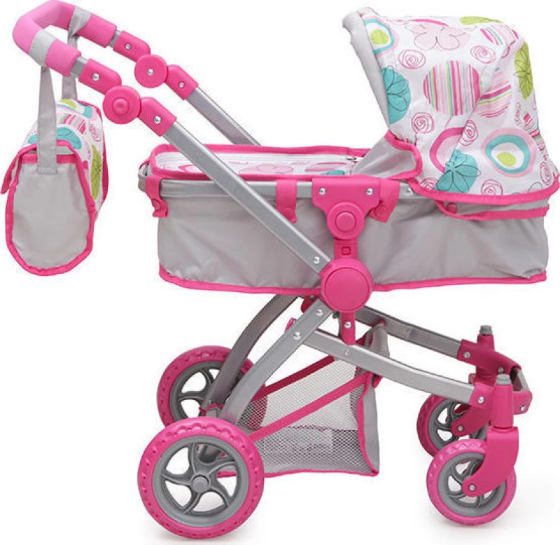 Καρότσι Κούκλας Pink Rose Cangaroo 9651B 3800146256470