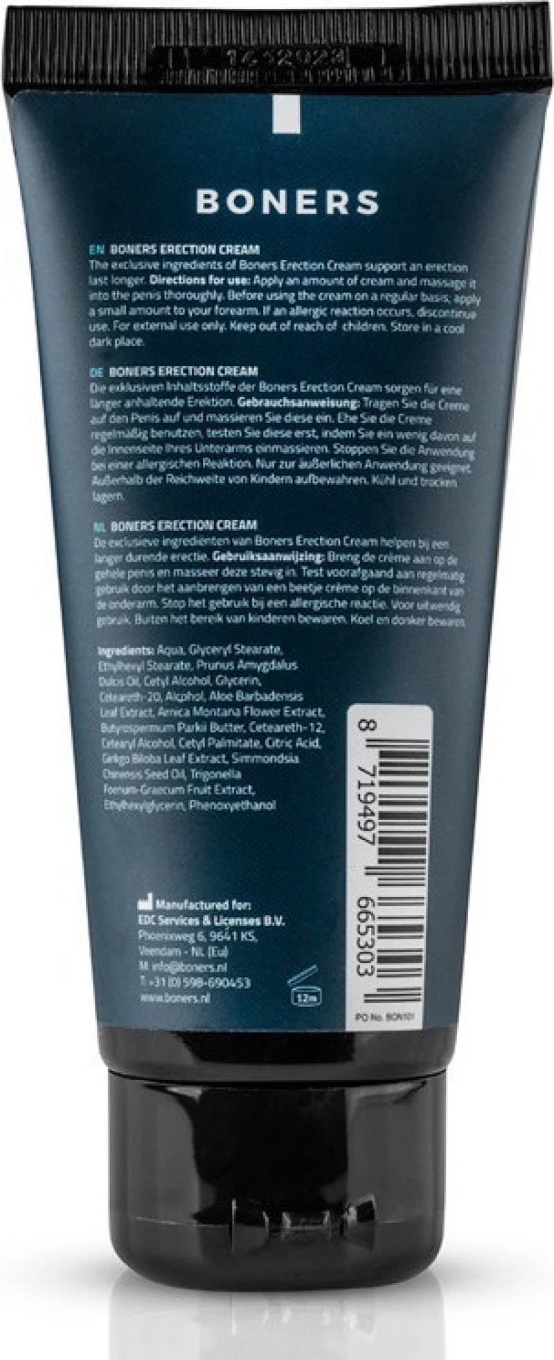 Boners Erection Cream Rock Hard 100ml