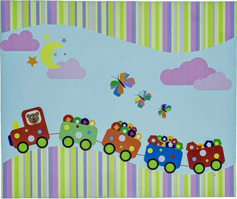 Παιδικός πίνακας με θέμα baby train Υλικό talbot (Μαλακό μέταλο)Αδιαβροχοποιημενο αυτοκολητο με πλαστικοποιηση για εύκολο καθαρισμό Διαστάσεις 32*25