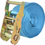 vidaXL Ιμάντες Πρόσδεσης με Καστάνια Μπλε 6 τμχ 2T 6mx38mm
