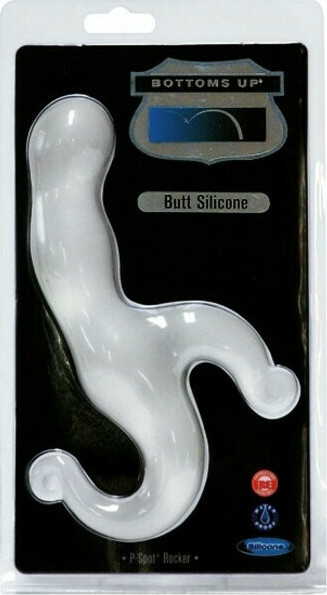 Πρωκτική Σφήνα Bottoms Up Silicone 9cm Λευκή