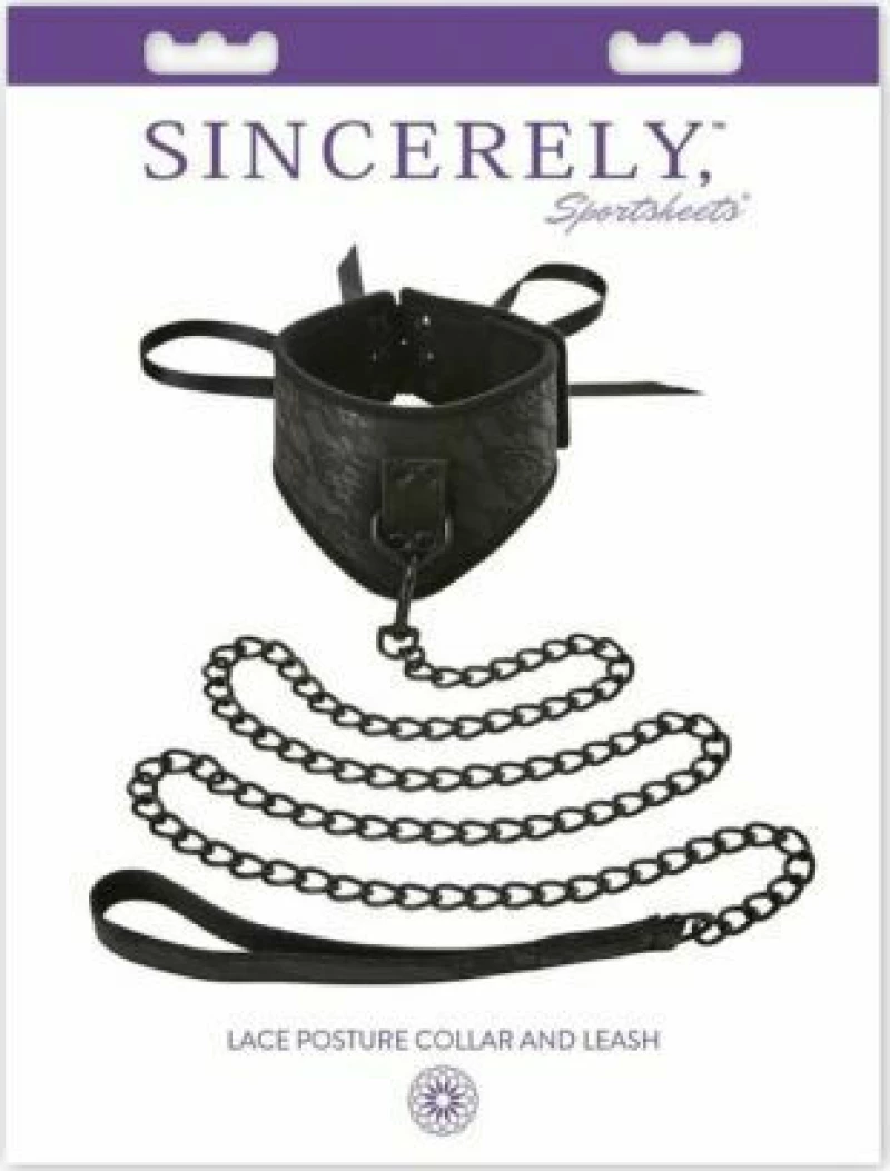 Sportsheets Lace Posture Collar & Leash