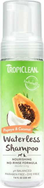 Tropiclean Waterless Shampoo Papaya & Coconut 220ml