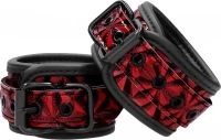 Shots Ouch Luxury Hand Cuffs Burgundy
