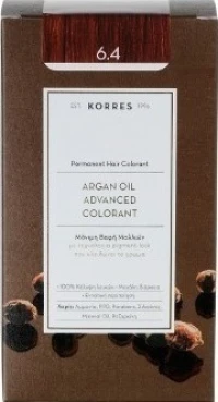 Korres Argan Oil Advanced Colorant 6.4 Ξανθό Σκούρο Χάλκινο