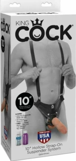 Pipedream Kick Cock Hollow Strap-On Suspender System White 25.4cm