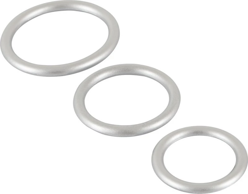 You2Toys Silicone Cock Rings Set Silver
