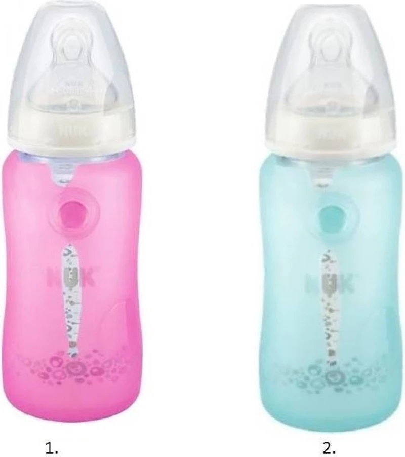Nuk Προστατευτική Θήκη Σιλικόνης 240ml Ροζ