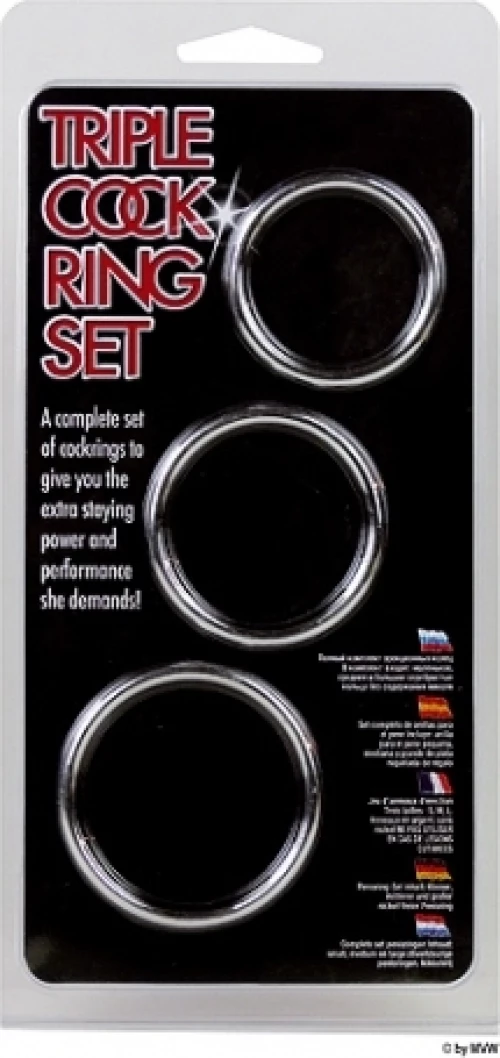 Δαχτυλίδι πέους Triple Cock Ring Set