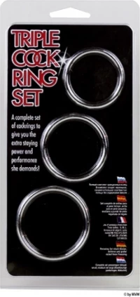 Δαχτυλίδι πέους Triple Cock Ring Set