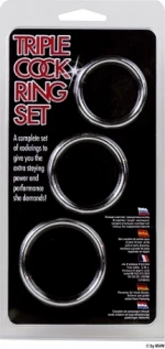 Δαχτυλίδι πέους Triple Cock Ring Set