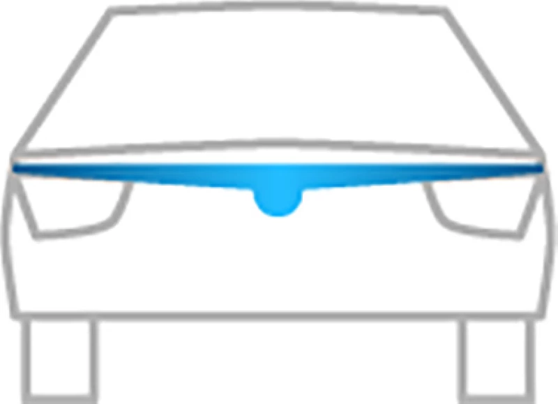 Heko Ανεμοθραύστης Καπό για Opel Vivaro 2007-2014