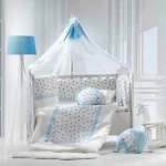 abo Σετ Κούνιας Elephant 9τμχ Blue