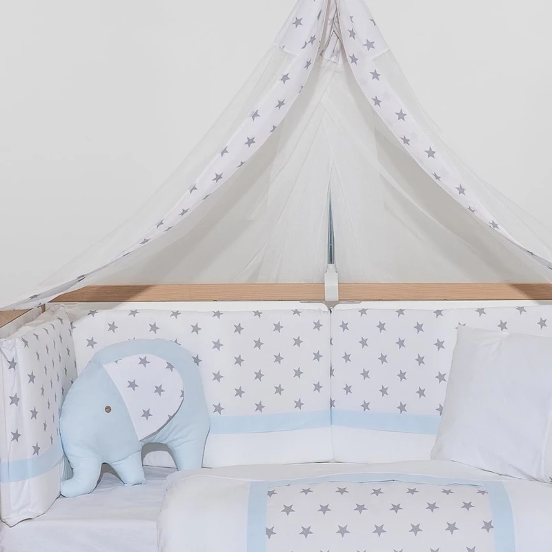 abo Σετ Κούνιας Elephant 9τμχ Blue