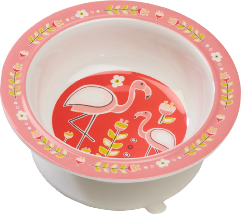 Sugar Booger Μπωλ Μελαμίνης Suction Bowl Flamingo