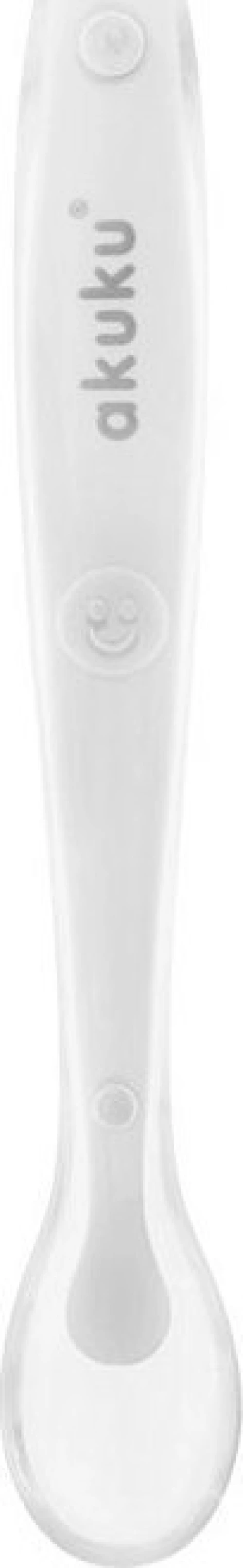 Akuku Κουτάλι Σιλικόνης White