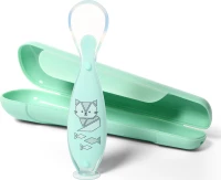 Babyono Εκπαιδευτικό Κουταλάκι Σιλικόνης Mint
